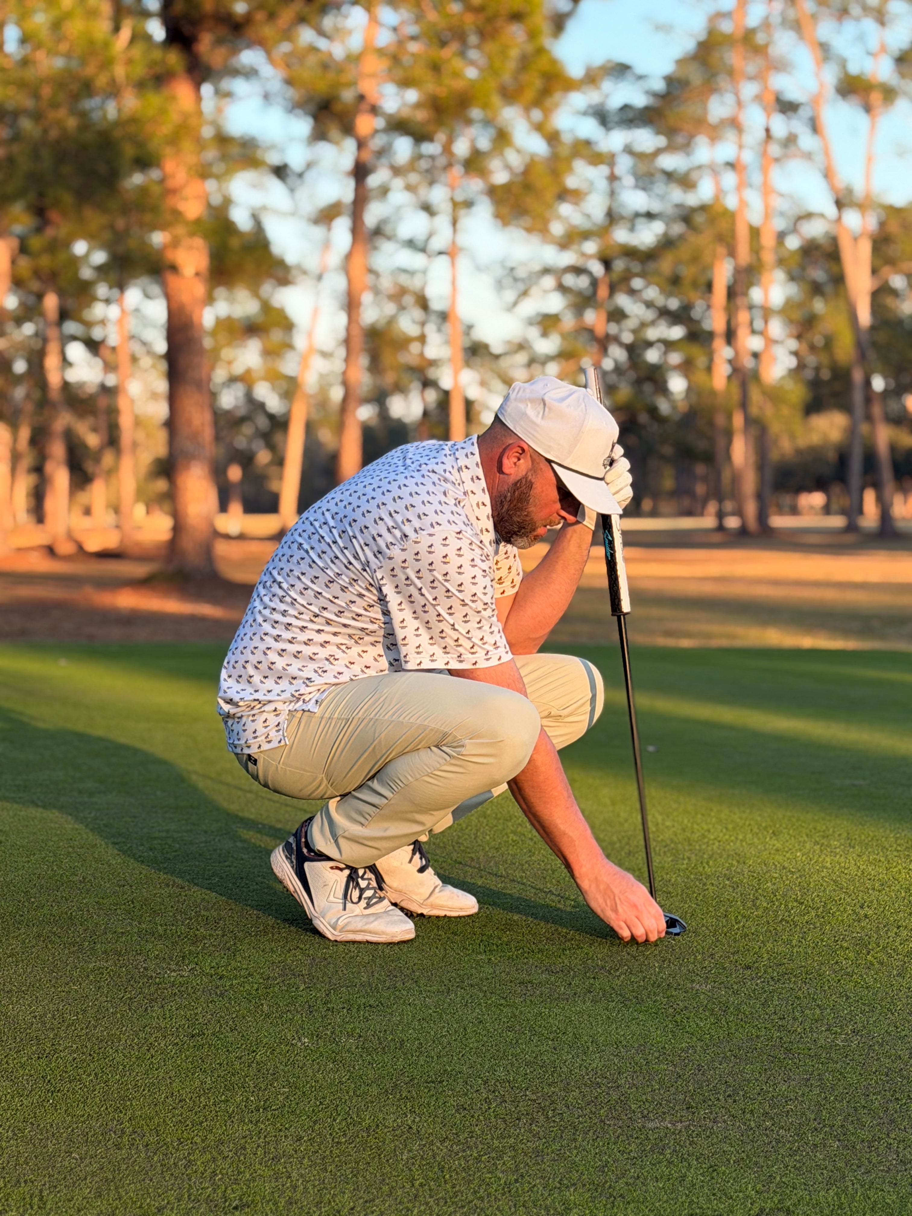Stubborn Golf White Polo