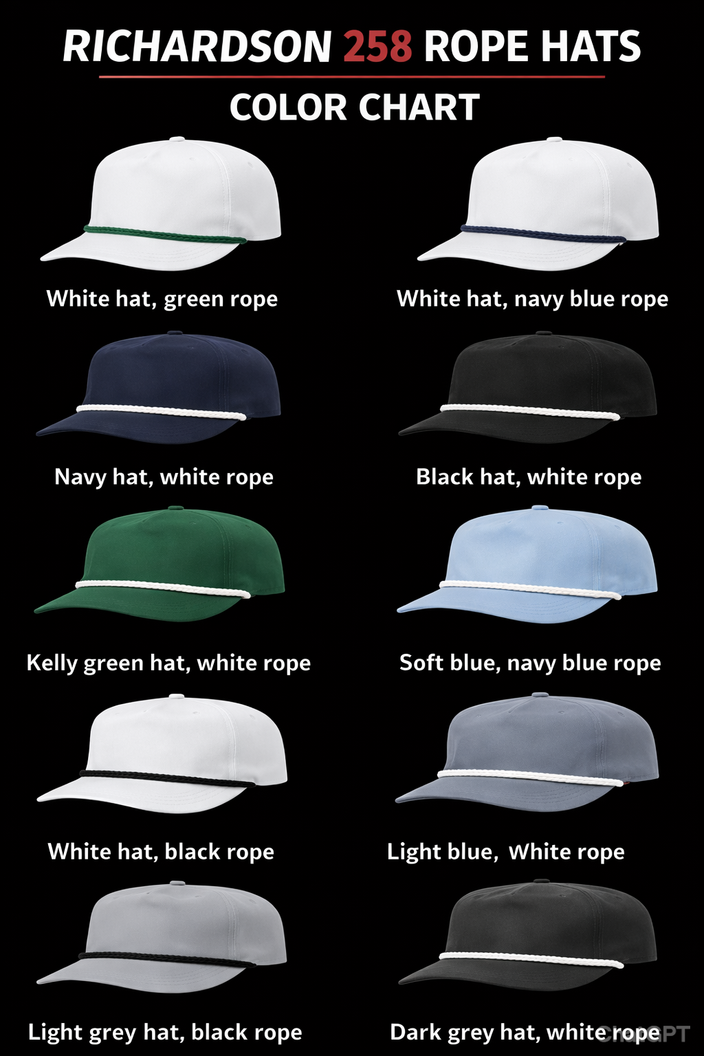 Custom Stubborn Golf Rope Hat