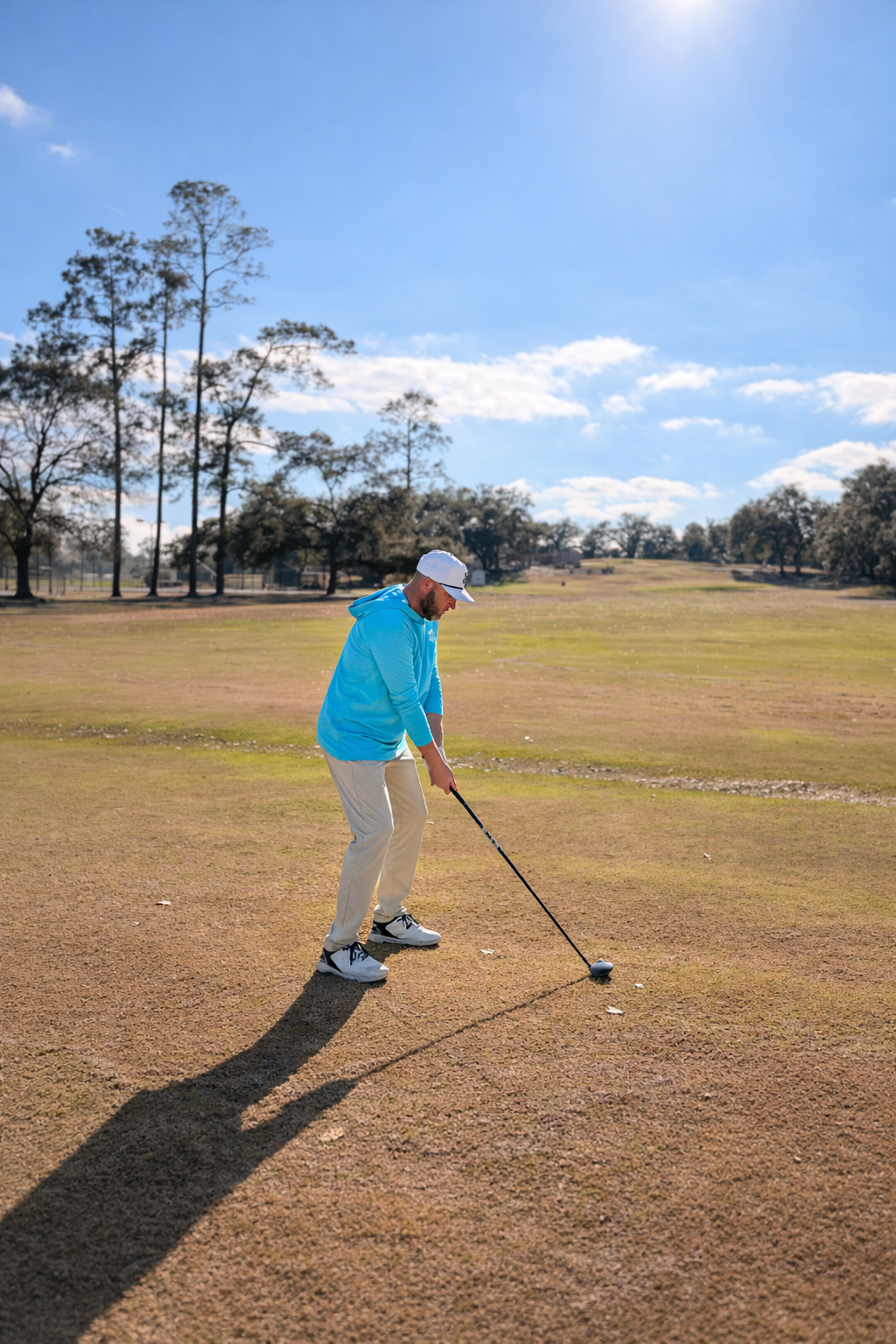 Stubborn Golf Carolina Blue Performance Hoodie