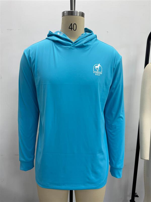 Stubborn Golf Carolina Blue Performance Hoodie