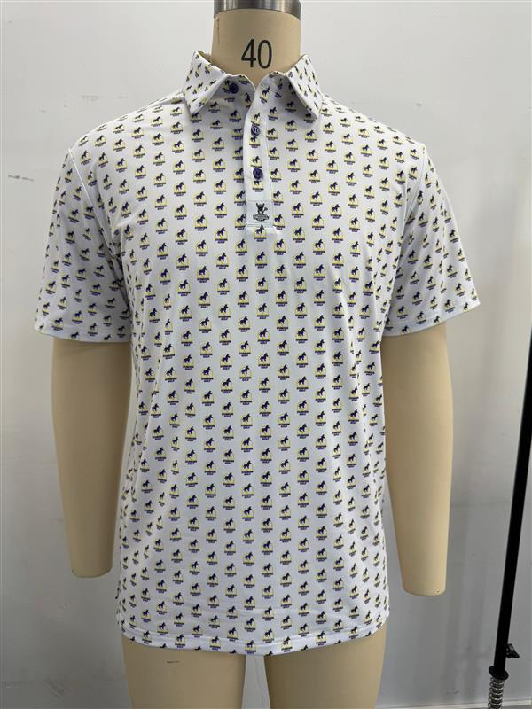 Stubborn Golf White Polo