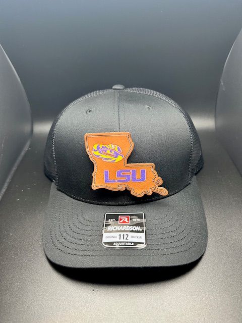 LSU Color on Leather