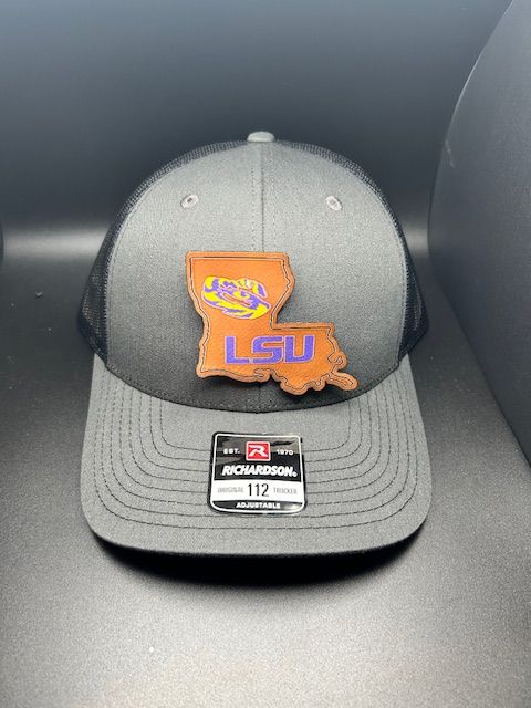 LSU Color on Leather