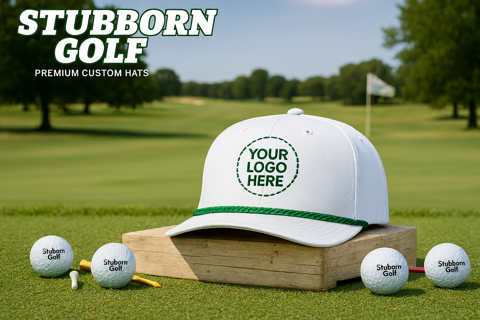 Custom Stubborn Golf Rope Hat